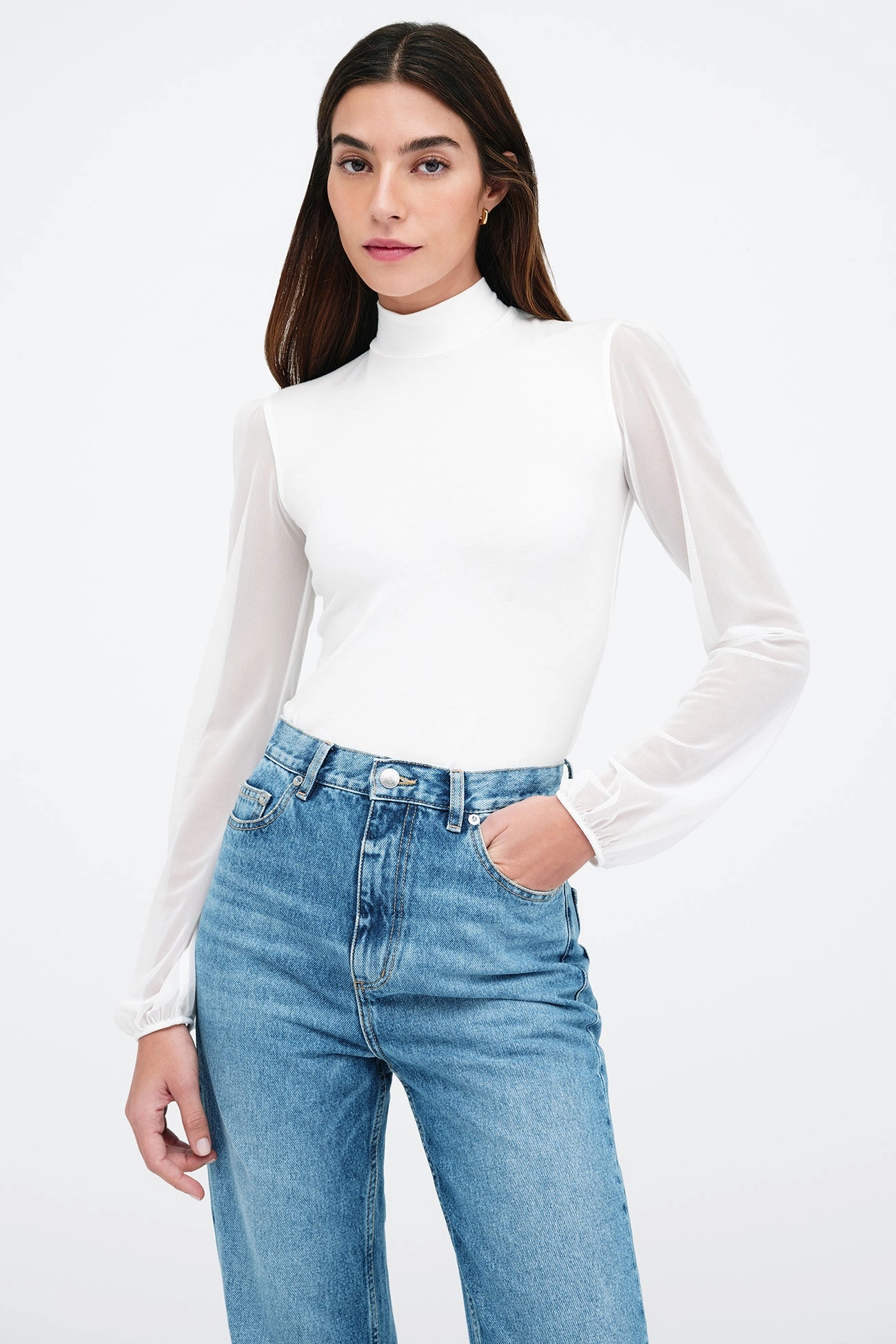 Stretch Knit Material Liv Top