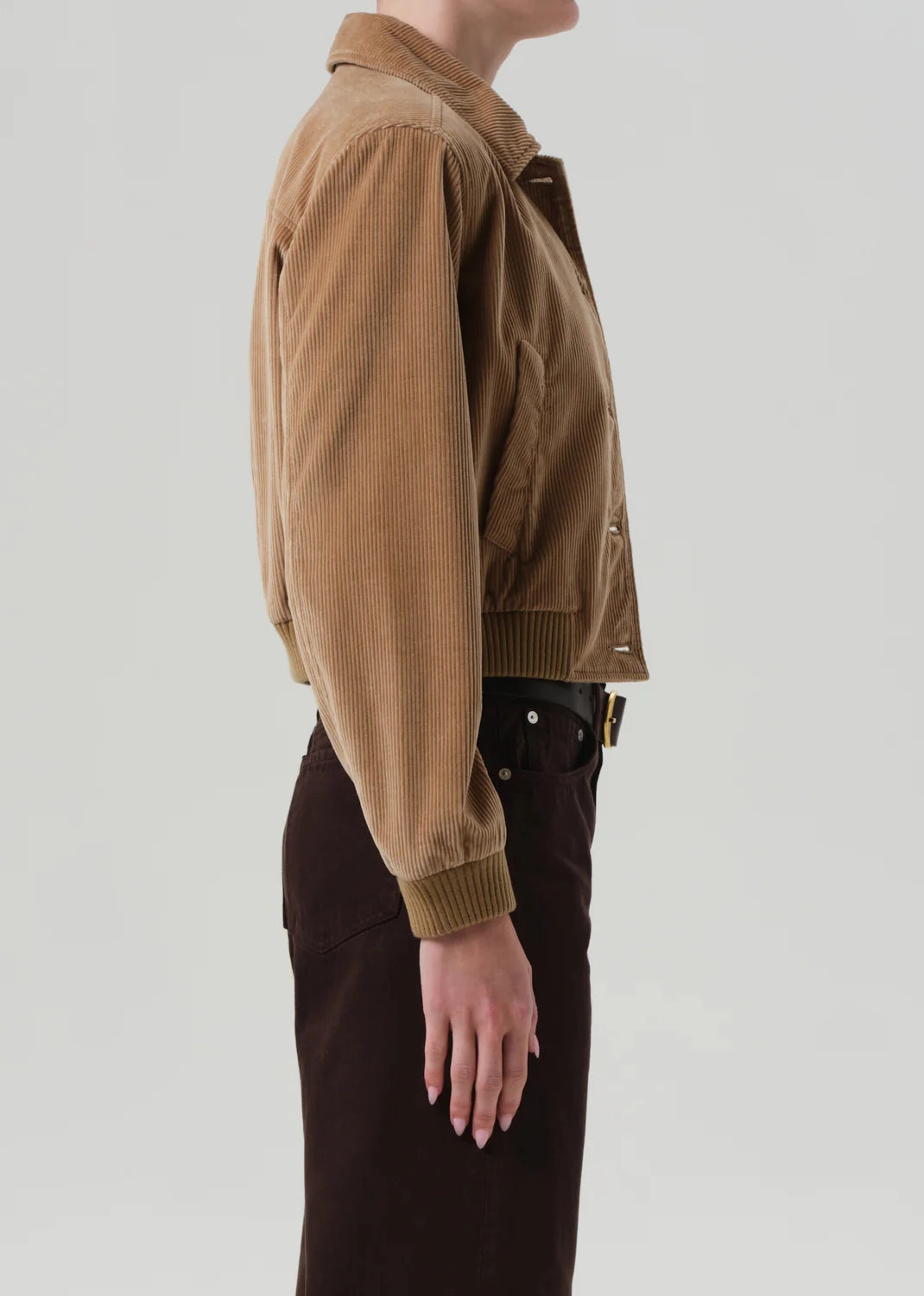 Lola Eve Bomber in Amber Layering Compatible