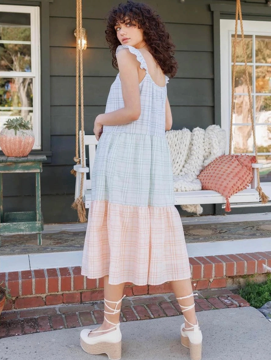 Villa Light Back Glow Lola Seersucker Dress