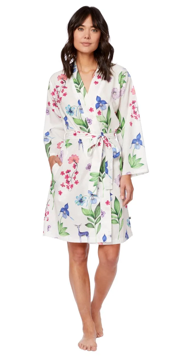 Long-Sleeve Pima Cotton Robe - Deerly