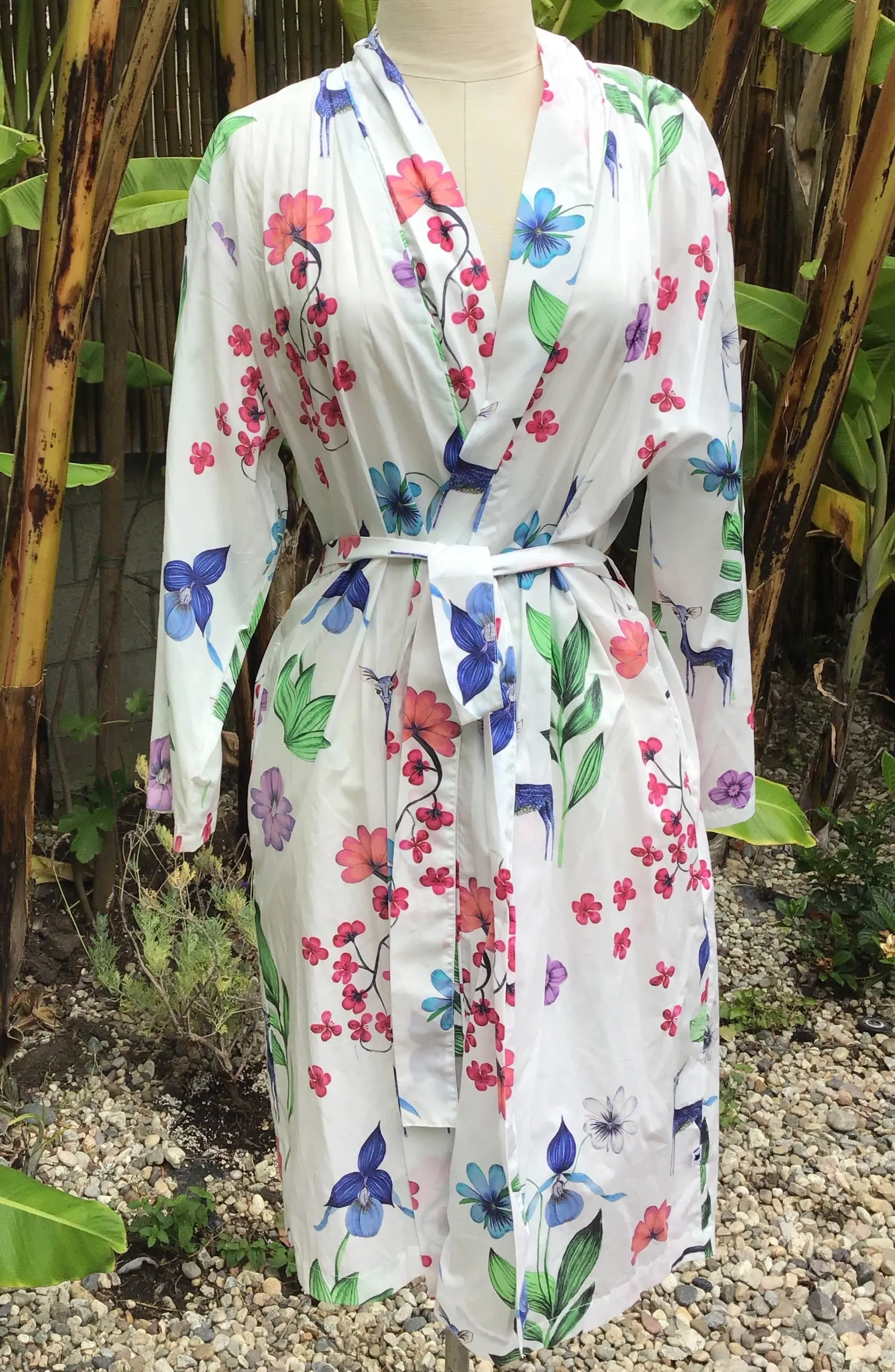 Long-Sleeve Pima Cotton Robe - Deerly