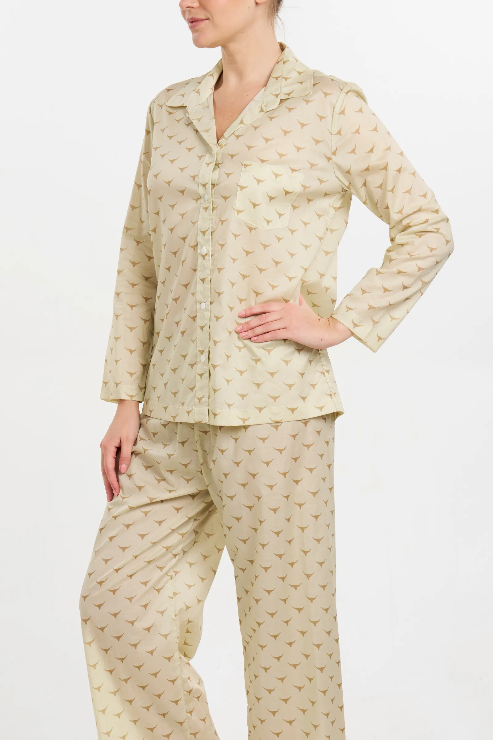 Long Sleeve PJ Set - Longhorn Print