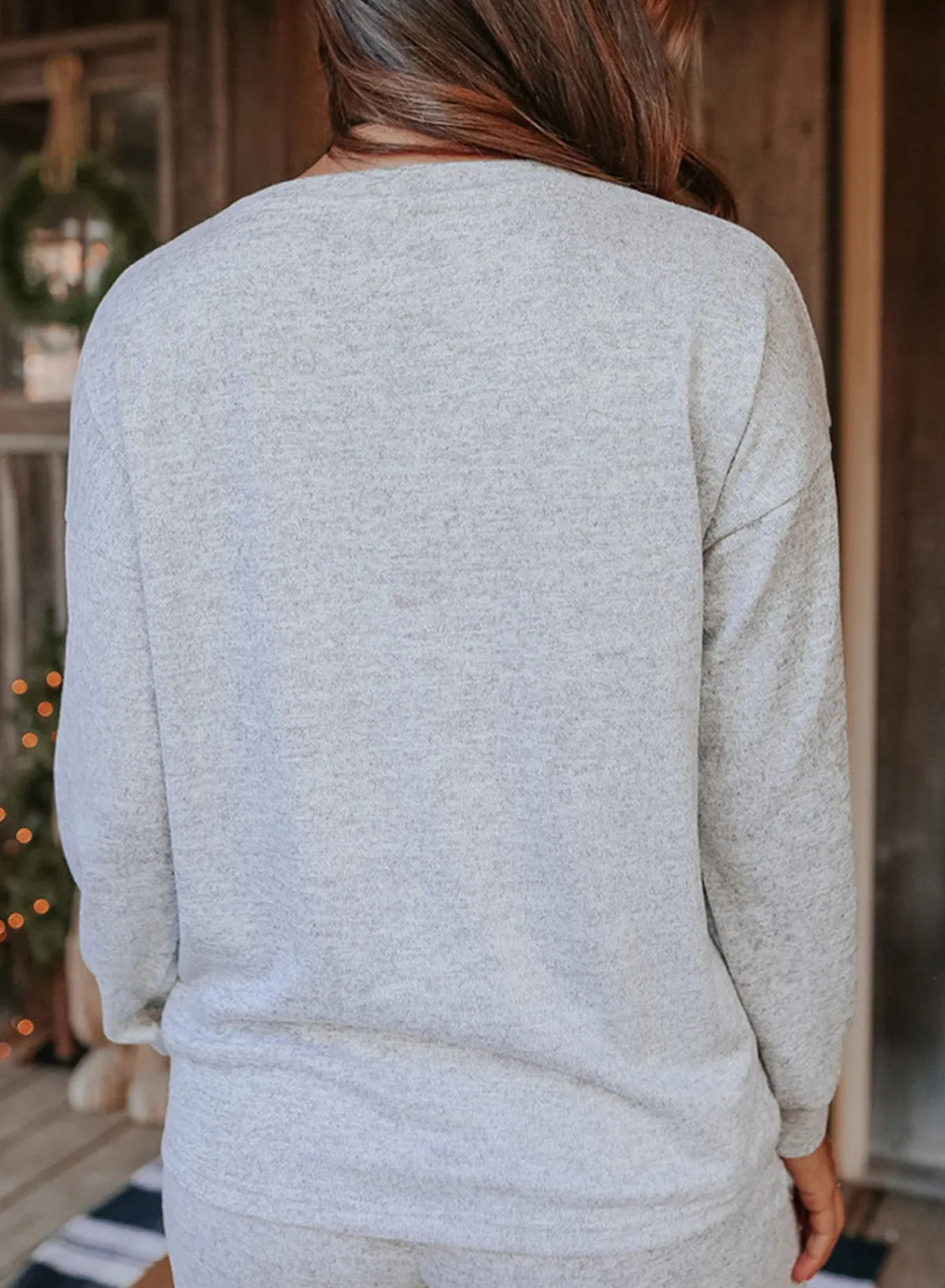 Long Sleeve Pullover and Jogger Pants Lounge Set
