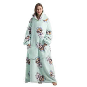 Long Sleeves Giant Pocket Wearable Blankets