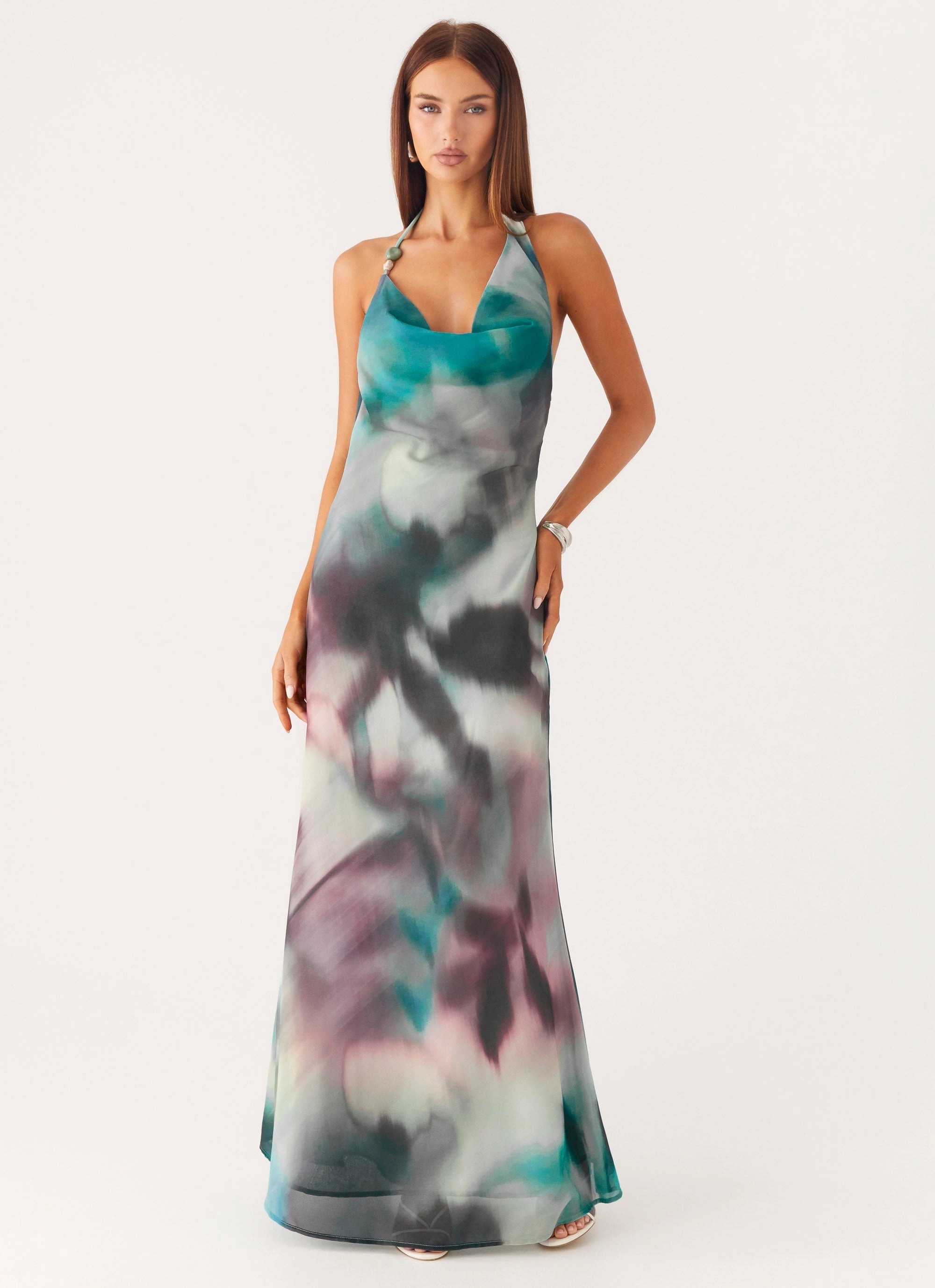 Urban Touch Lost At Sea Maxi Dress - Sea Splash