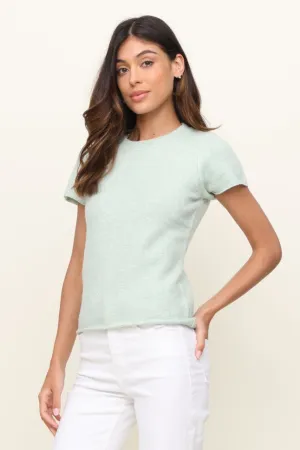 Lottie Cropped Sweater Minimalist Detailing