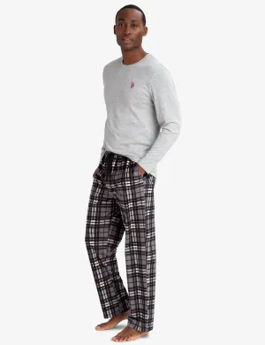 LOUNGE  SET: LONG SLEEVE TEE & LUXE FLEECE PANTS