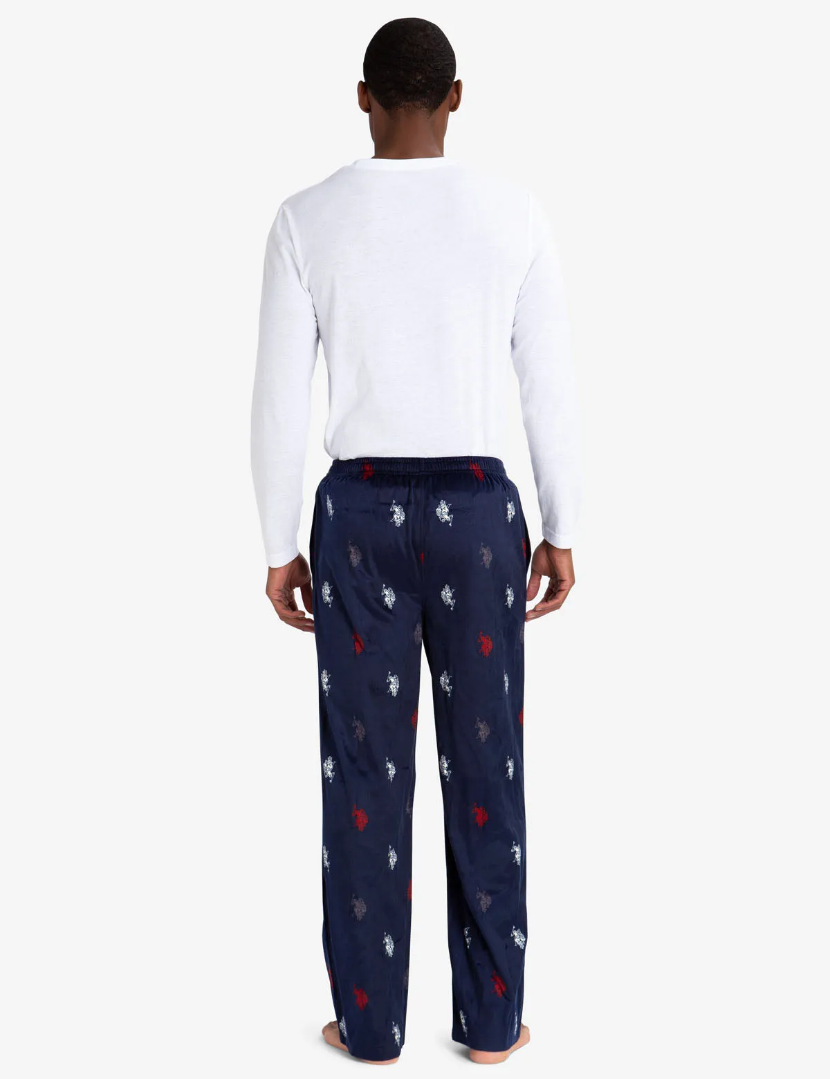 LOUNGE  SET: LONG SLEEVE TEE & LUXE FLEECE PANTS