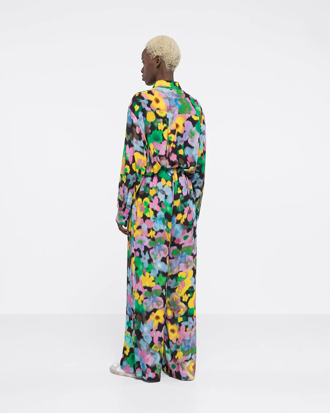 LOUNGE SHIRT - FLOWERS PRINT