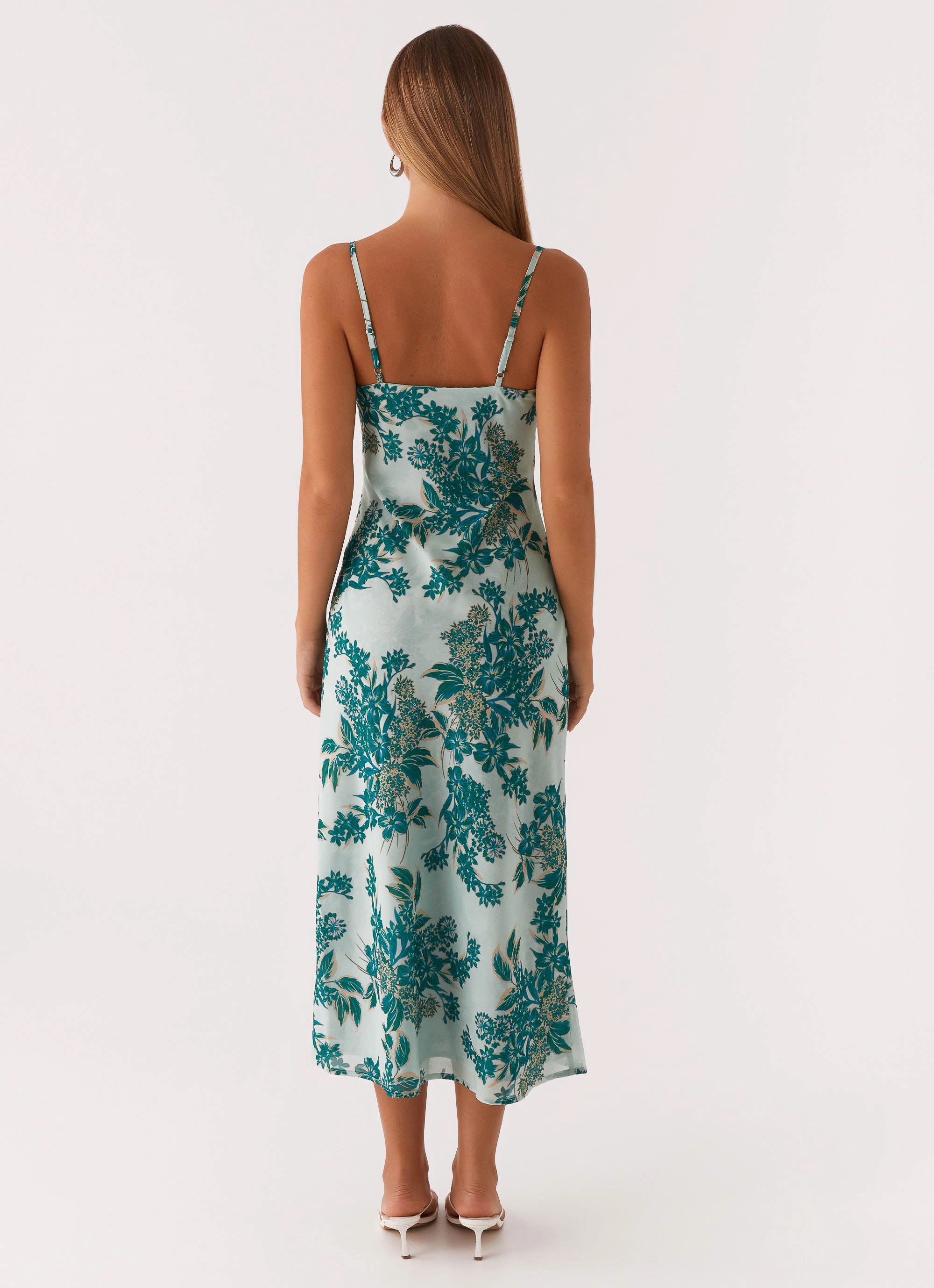 Flap-Detail Love Song Midi Dress - Cloud Nine Floral
