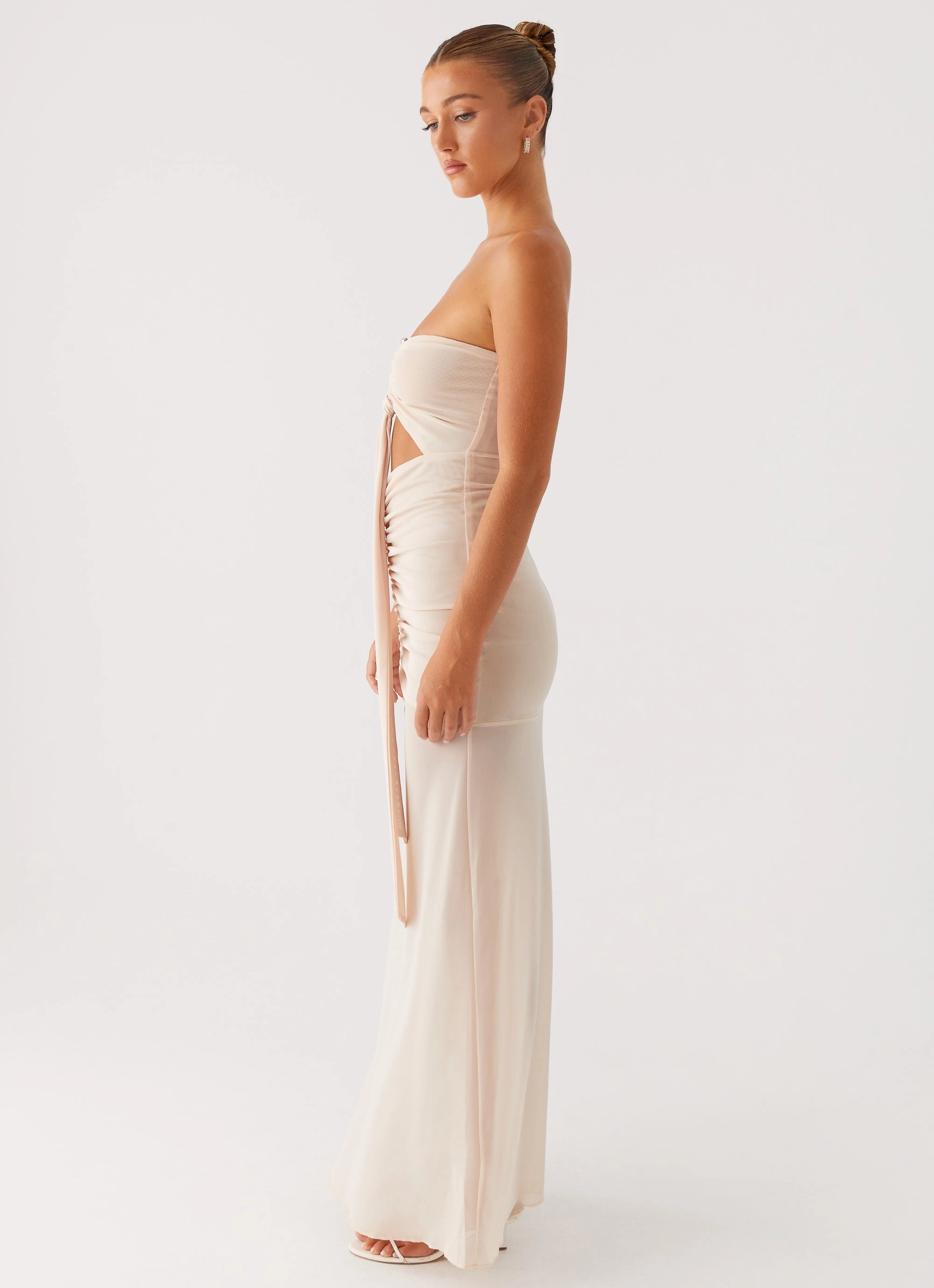 Occasion Ready Glam Touch Lovie Maxi Dress - Beige