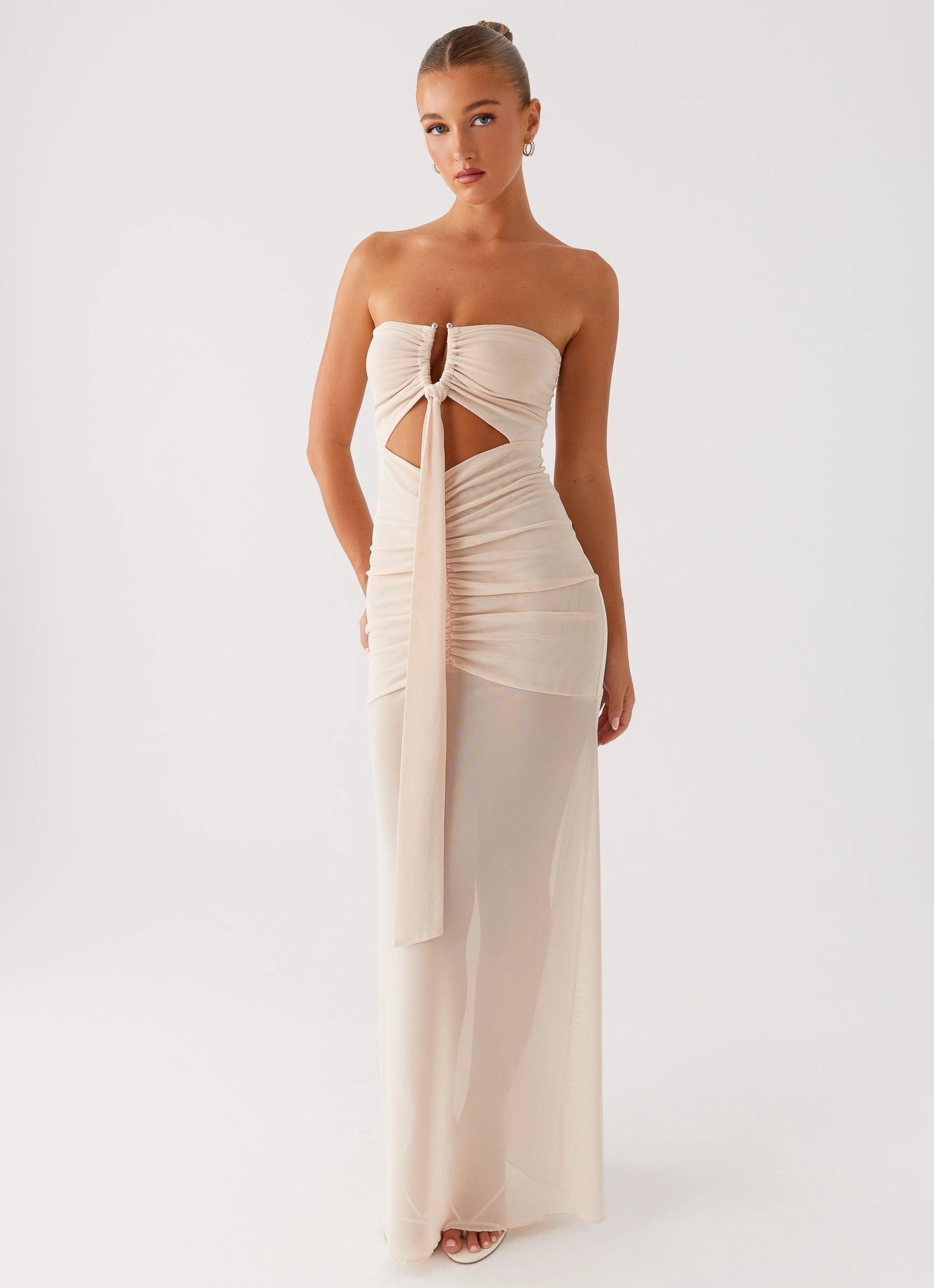 Casual Layers Statement-Print Lovie Maxi Dress - Beige