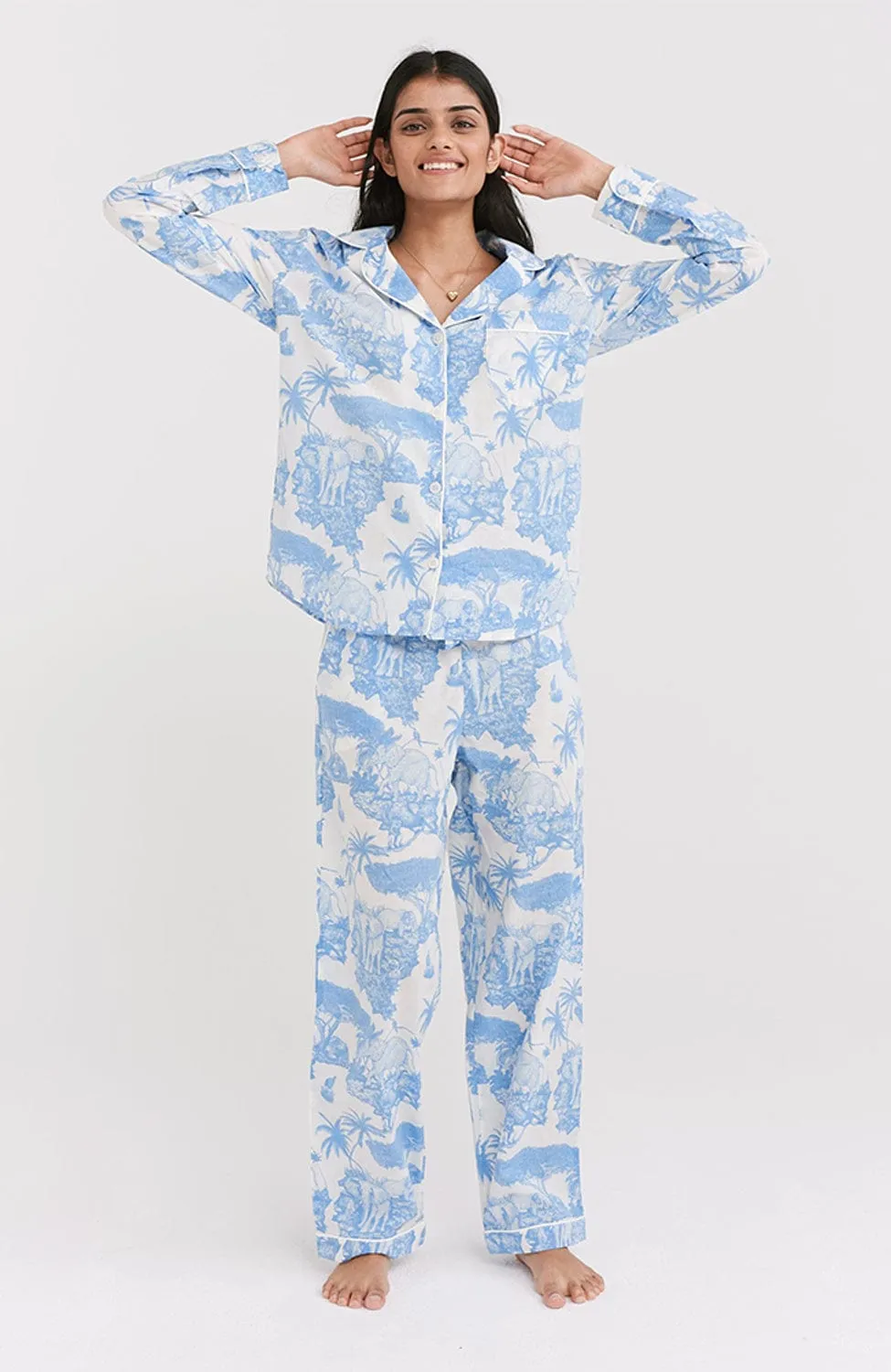 Loxodonta Organic Cotton Long Pajama Set