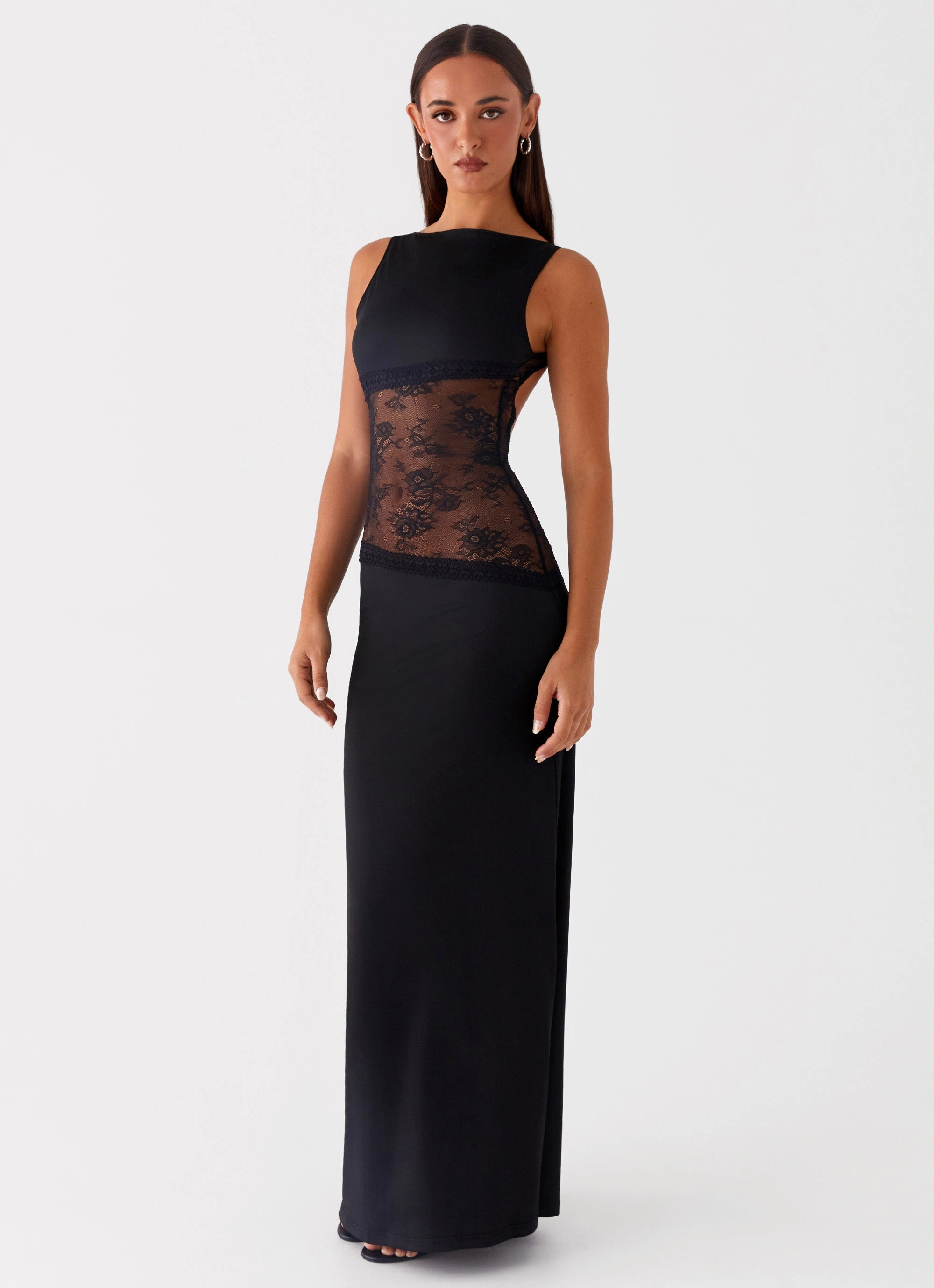 Lucinda Maxi Dress - Black Quiet Glow Farm Air