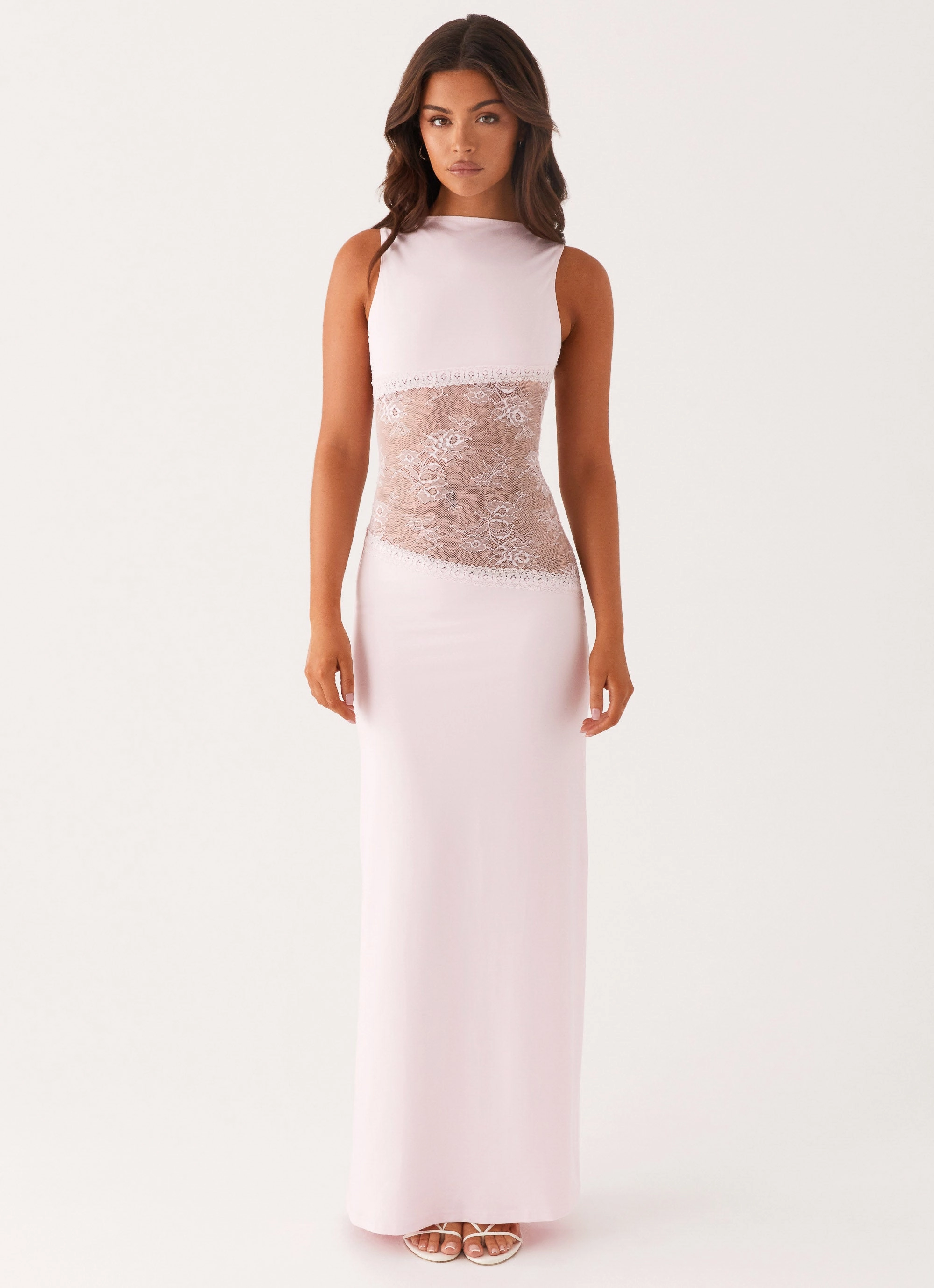 Lucinda Maxi Dress - Pink Subtle Flow Visual Balance