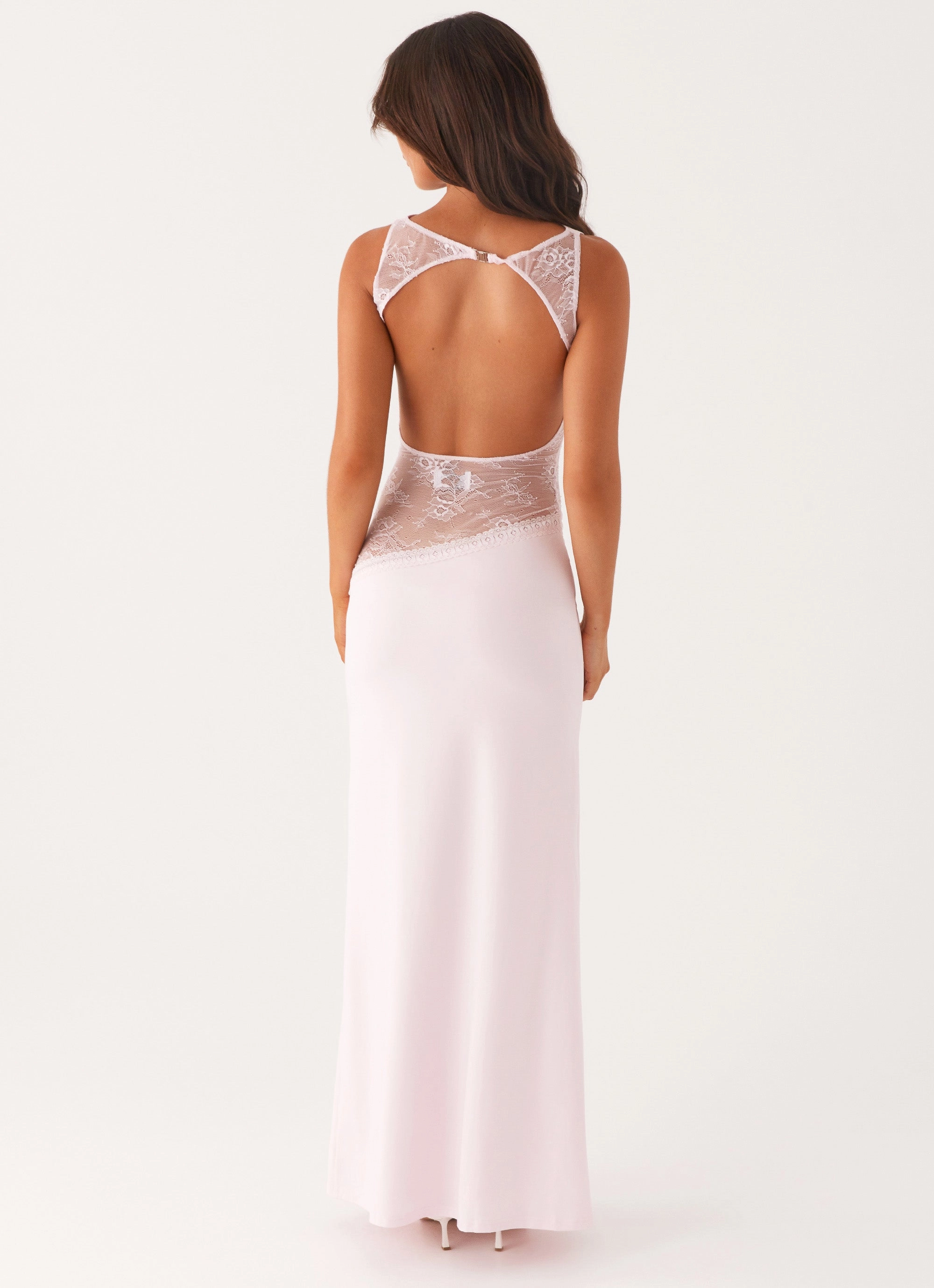 Layering-Piece Trendy Waistband Lucinda Maxi Dress - Pink