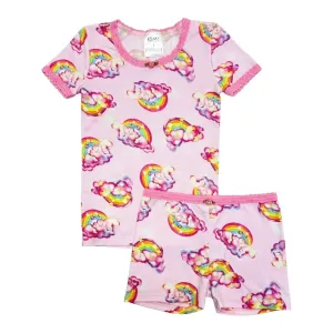 LUCKY RAINBOW SHORT SLEEVE AND SHORTS PJS