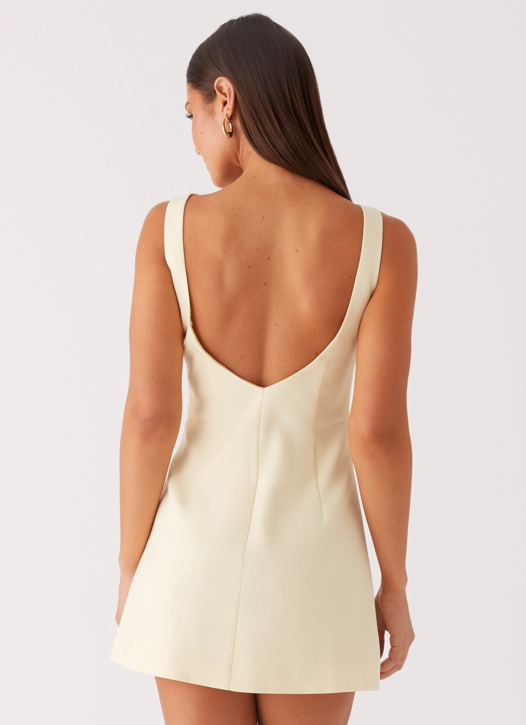 Lulita Mini Dress - Buttercream Yellow Date night