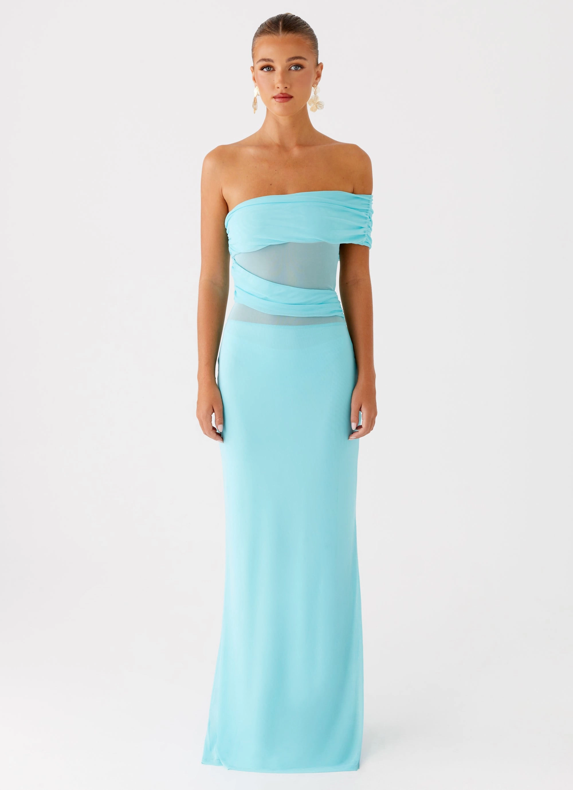 Sleek Feel Lumi Maxi Dress - Turquoise