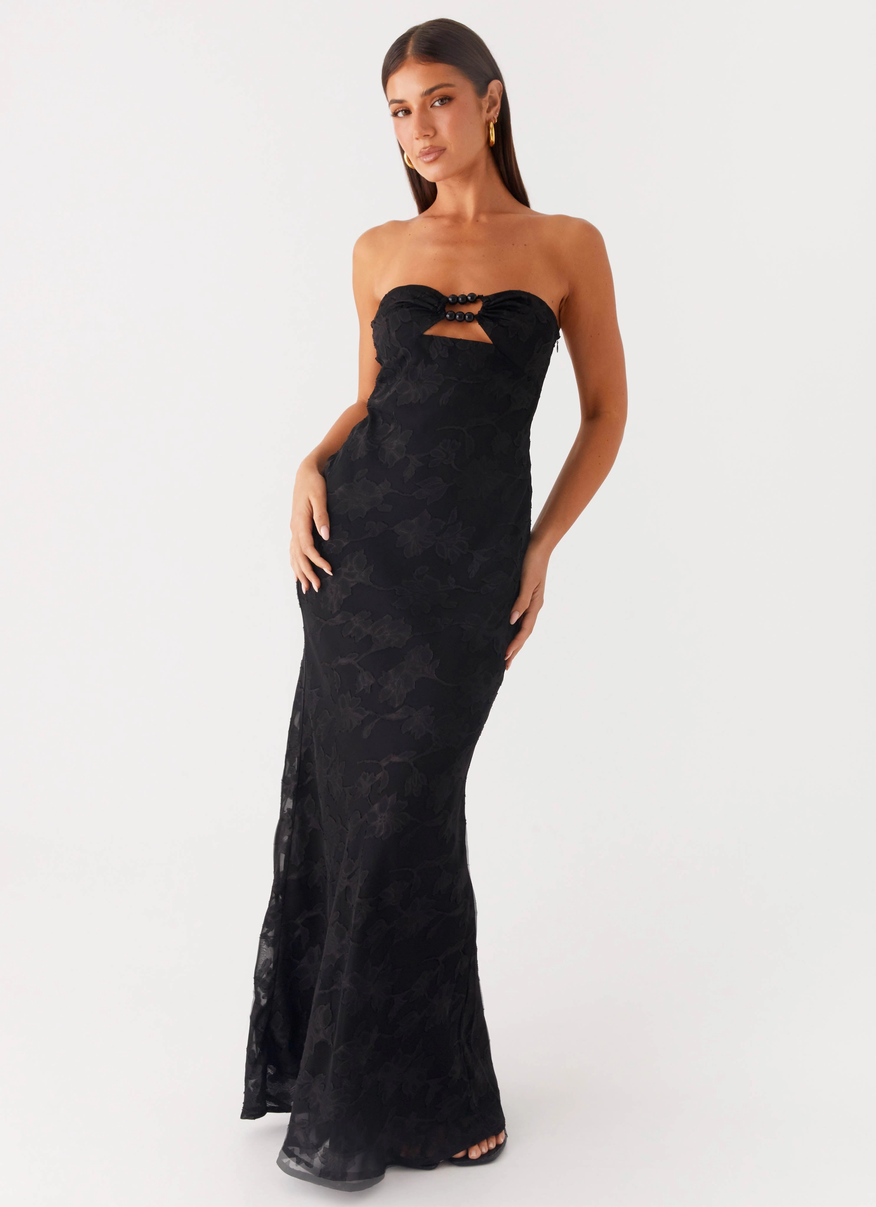 Lunar Maxi Dress - Black Clean Tone