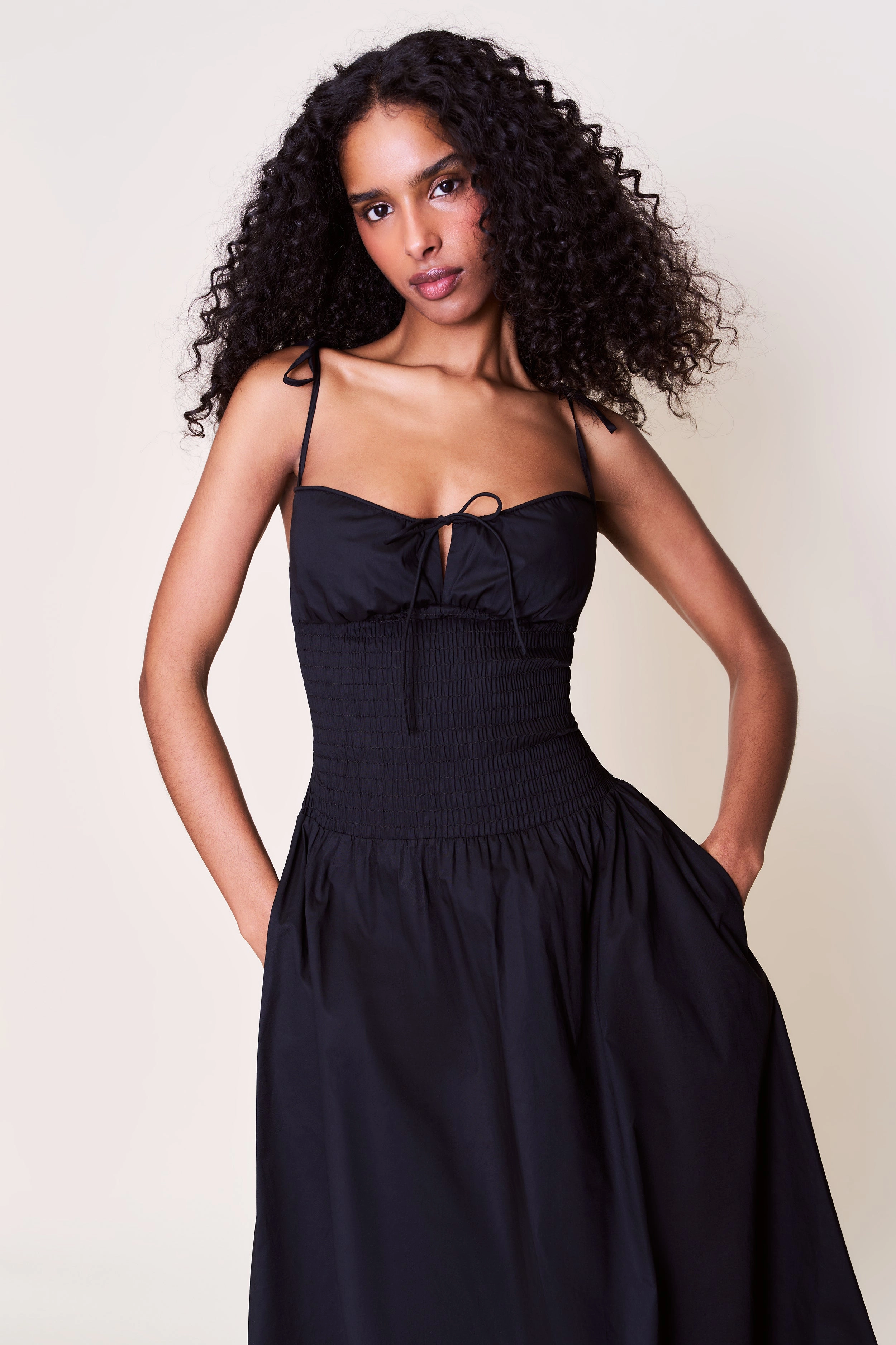 Lura Midi Dress Warm Base