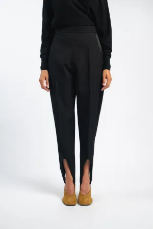 Laser cut Breathable Weave Fabric Tuxedo Pants