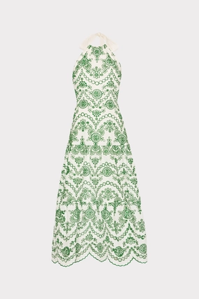 Outfit Boost Inner lining Hayden Scallop Eyelet Dress