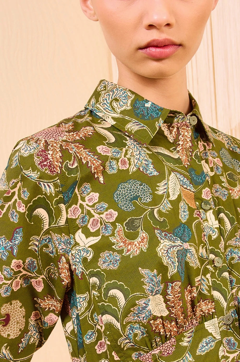 Ulla Johnson Eryn Long Sleeve Midi Dress - Lichen Festive Wear