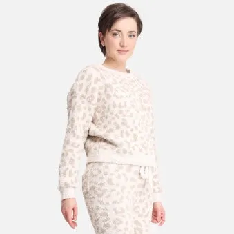 Luxury Soft Leopard Print Pullover Sweater