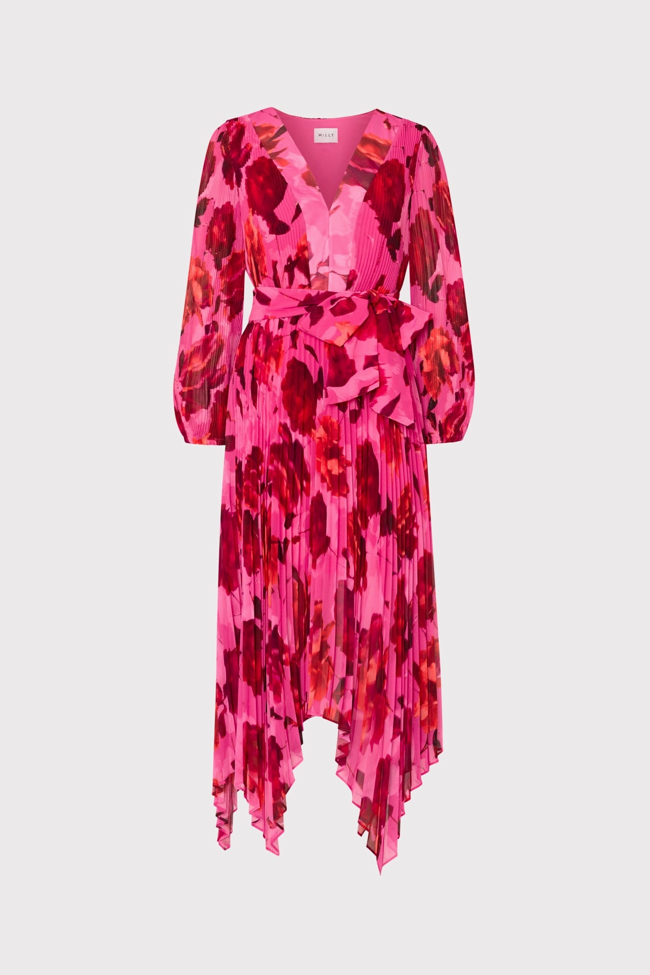 Lounge Mood Romantic-Detail Liora Blurred Blossom Pleated Dress