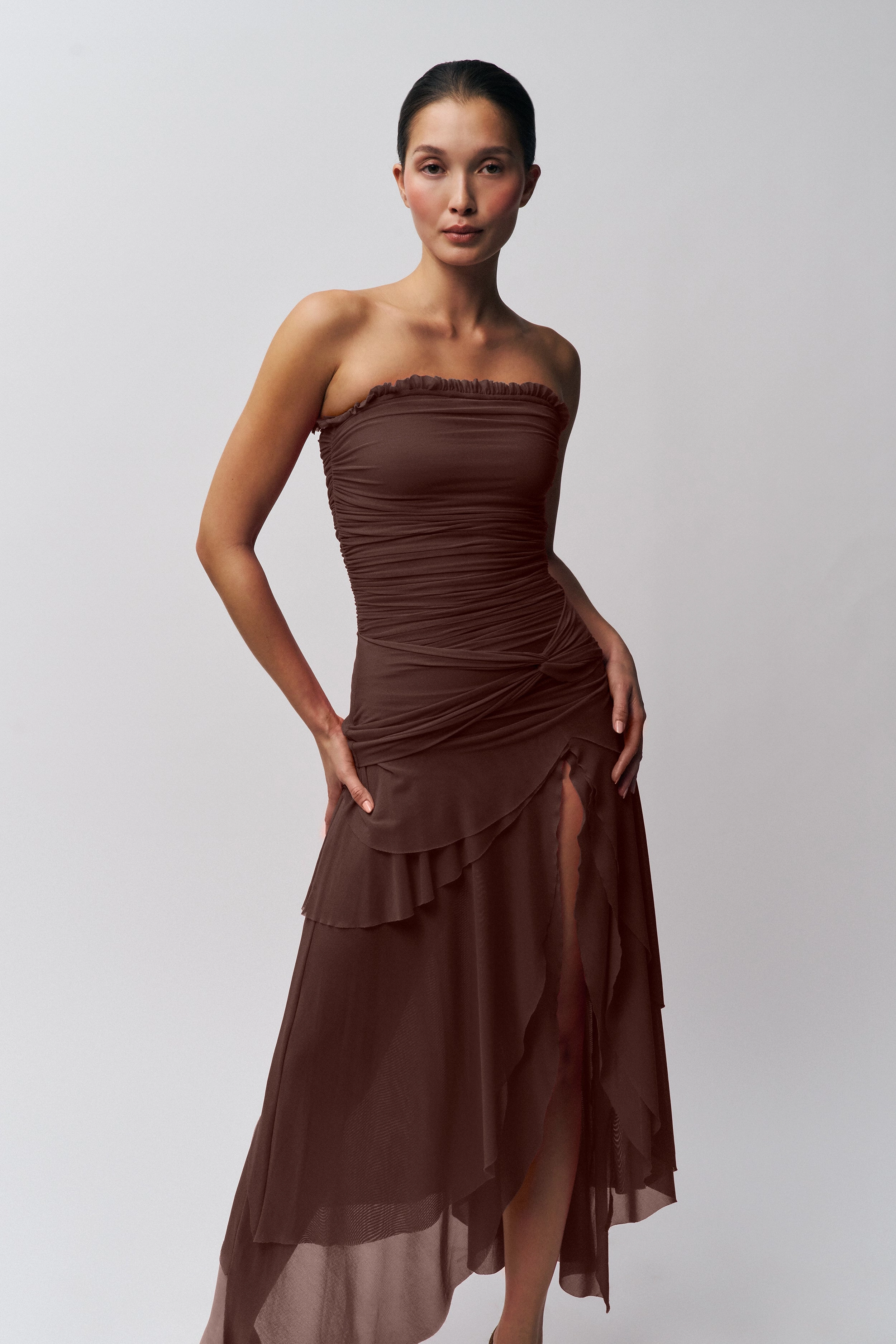 Color Glow Crisp Detail Lyla Twist Dress