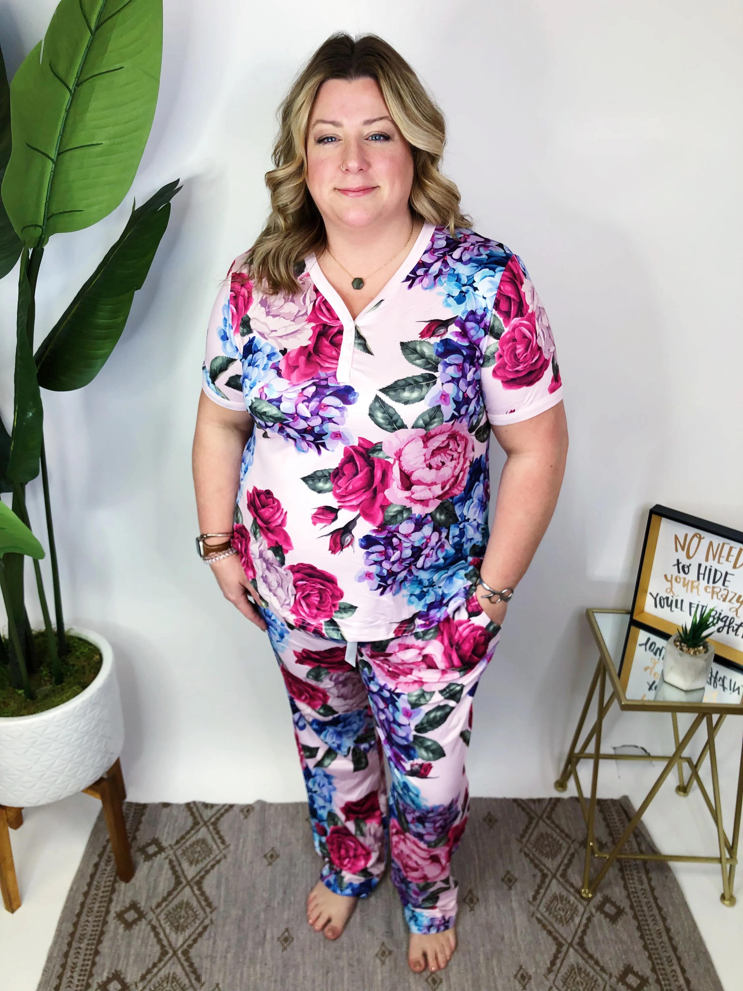 #M580 Bright Flowers Pajamas