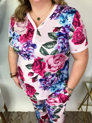 #M580 Bright Flowers Pajamas