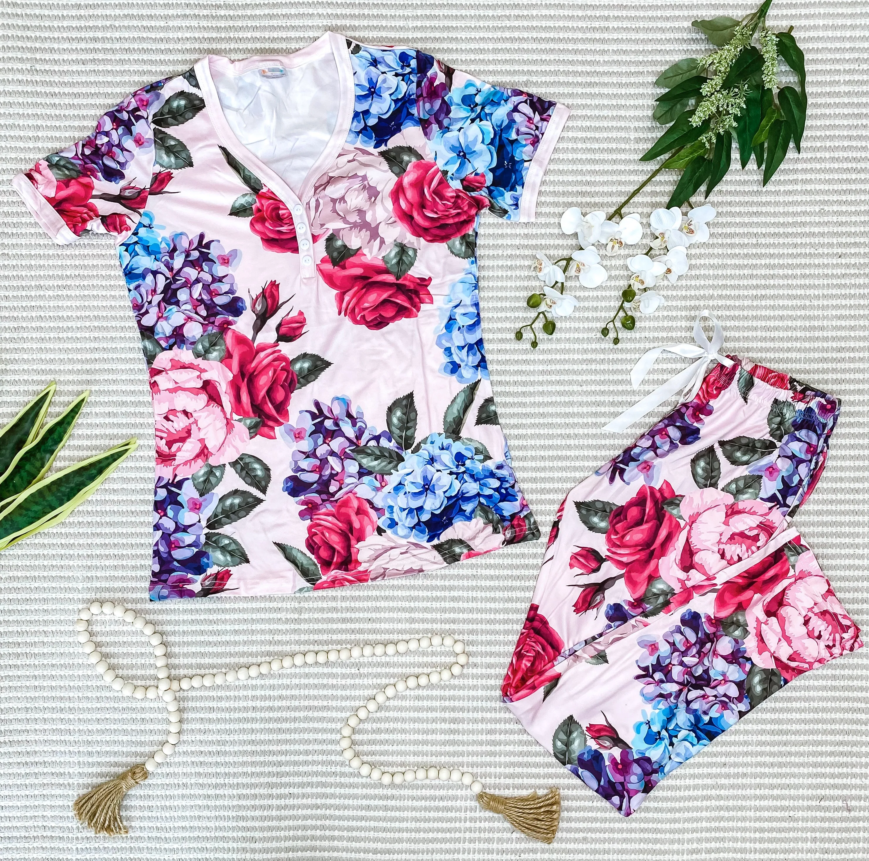 #M580 Bright Flowers Pajamas