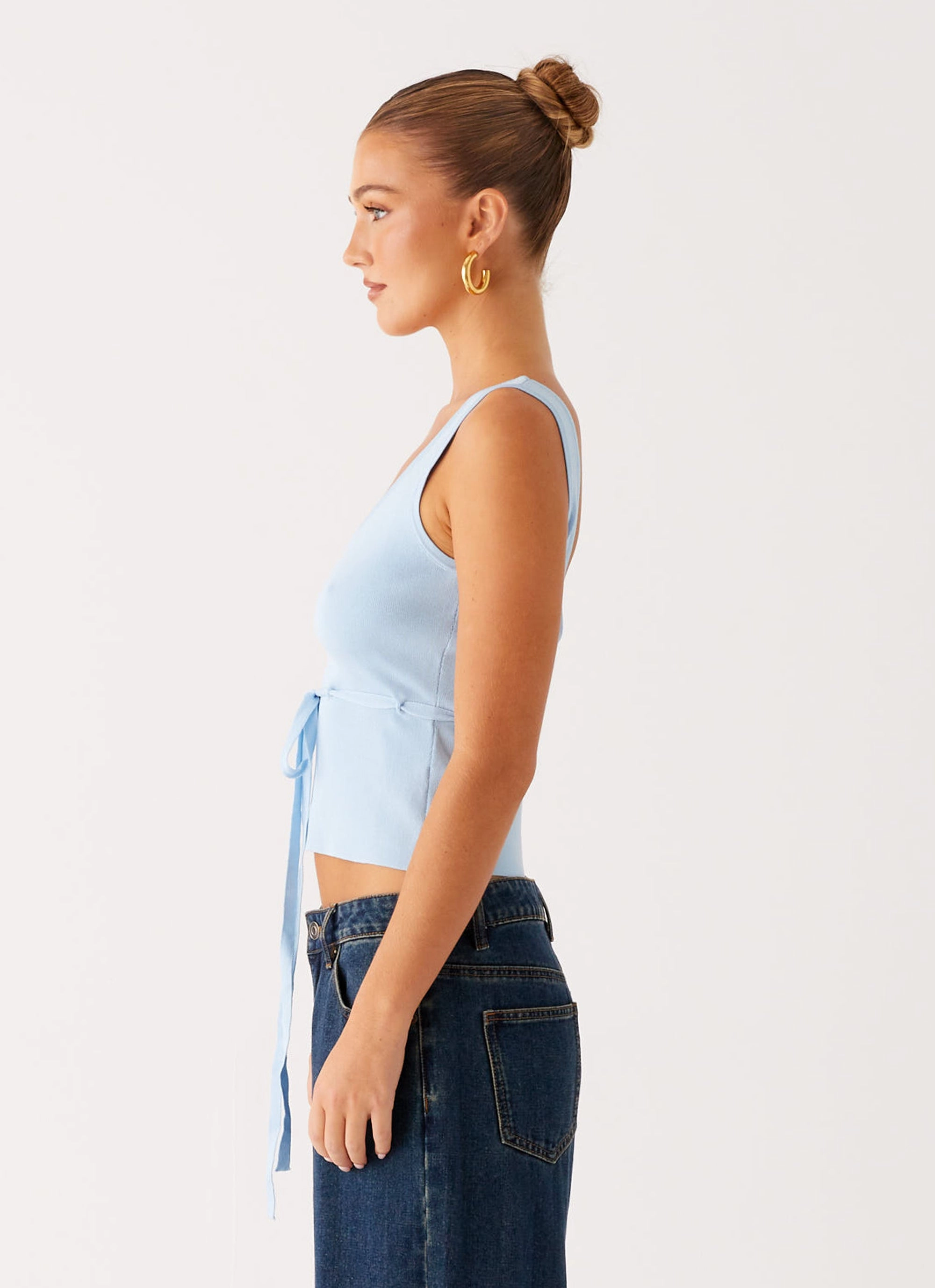 Macall Knit Tank - Blue Eco friendly materials