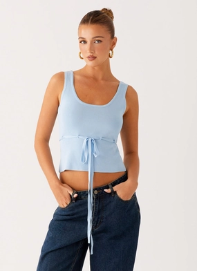 Macall Knit Tank - Blue Durable Reinforced Elbows NonIrritating Seams