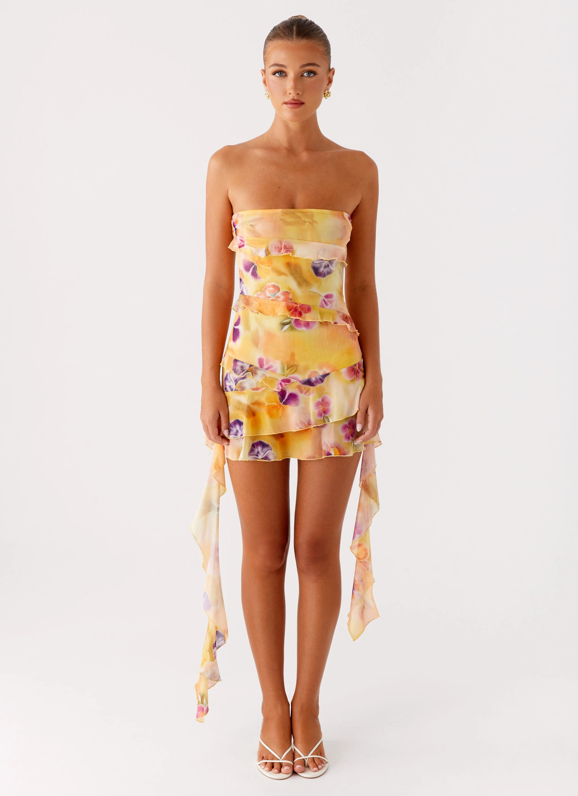Polished Style Macey Mini Dress - Sunburst Floral