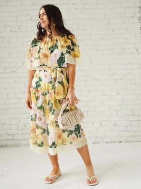Cozy and Comfortable Magnolia Blooms Dress