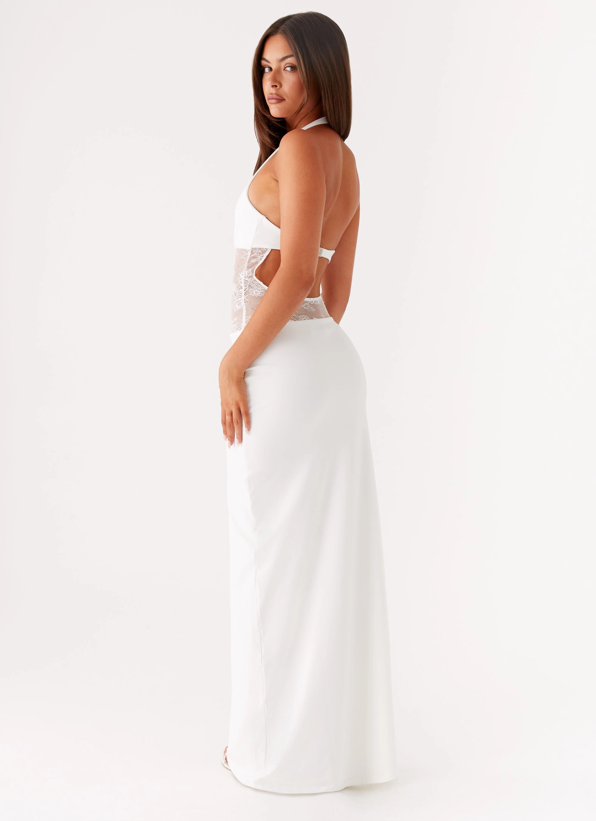 Relaxed-fit gown Summer Wardrobe Main Focus Maxi Dress - White