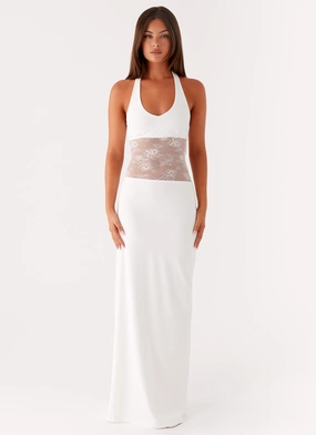 Main Focus Maxi Dress - White Work-Ready Look