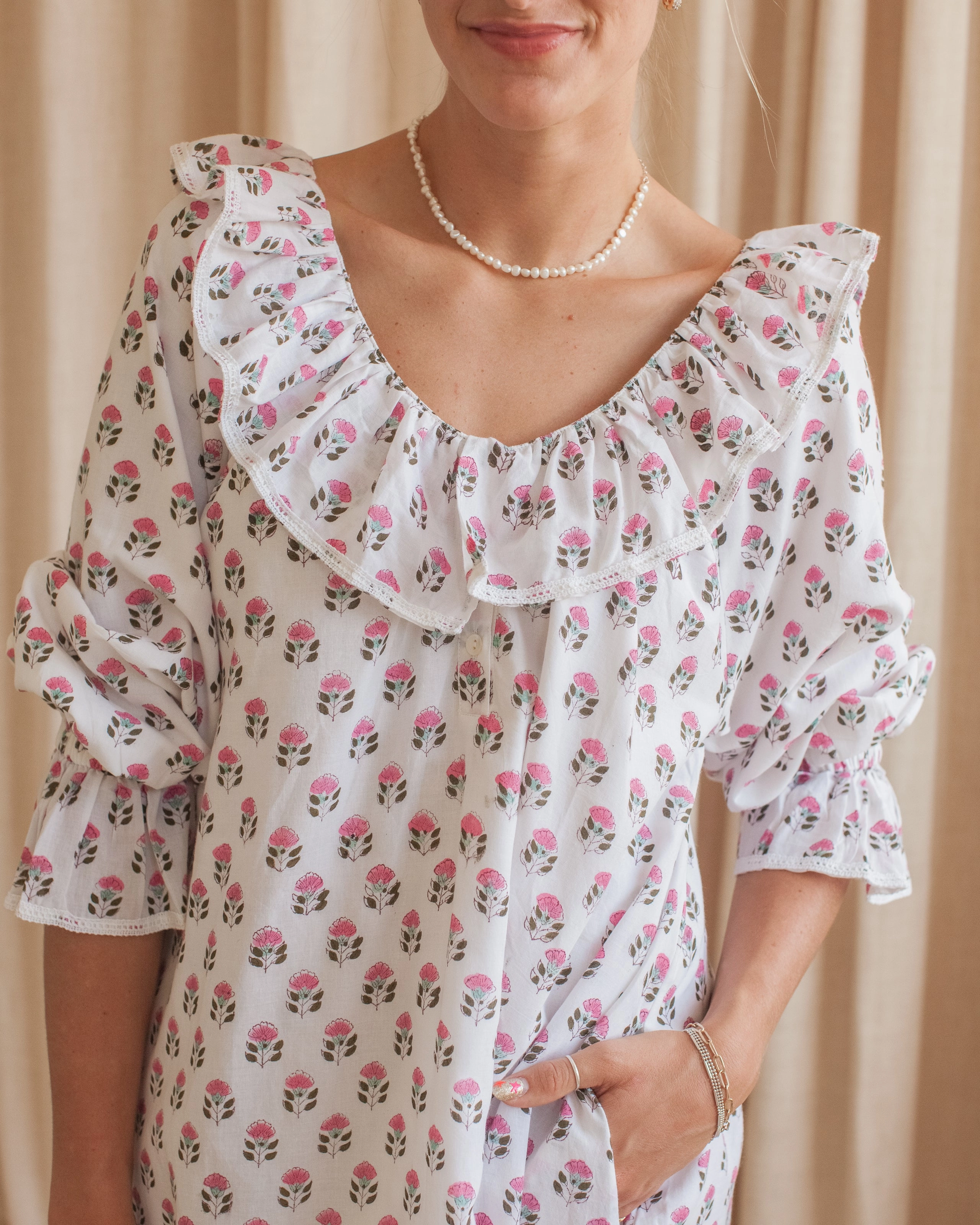 Work or Casual Maison de Fr??d??ric Bennet House Dress- Pink