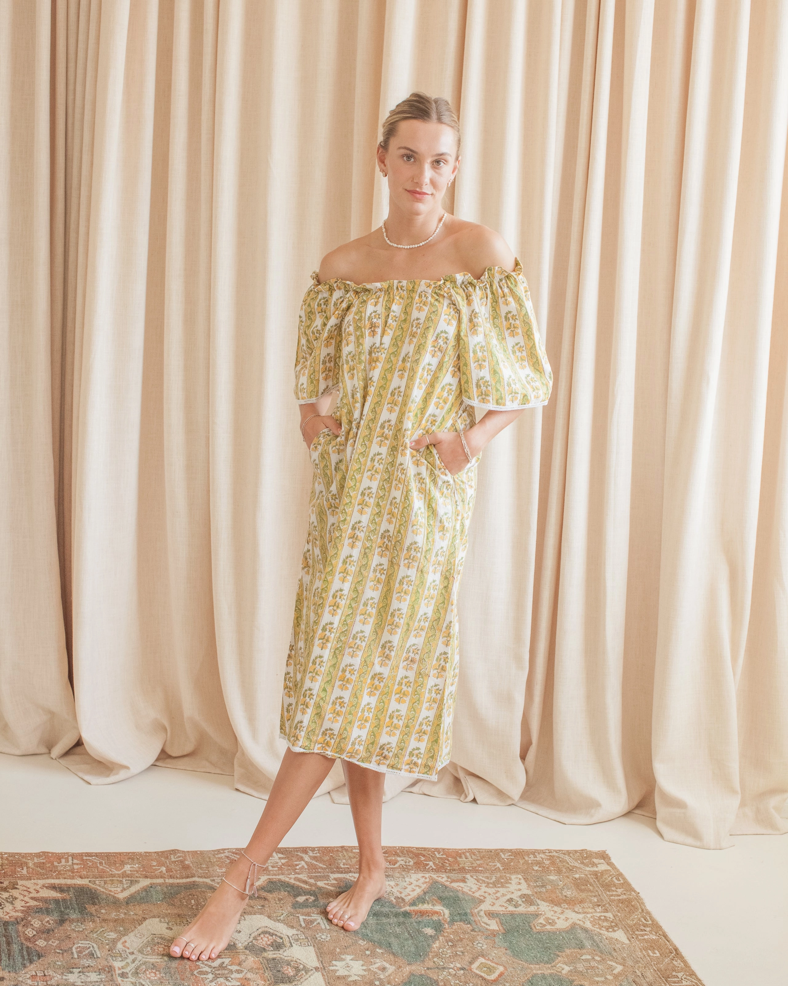 Fresh Combo Fresh Form Maison de Fr??d??ric Wendy House Dress- Green