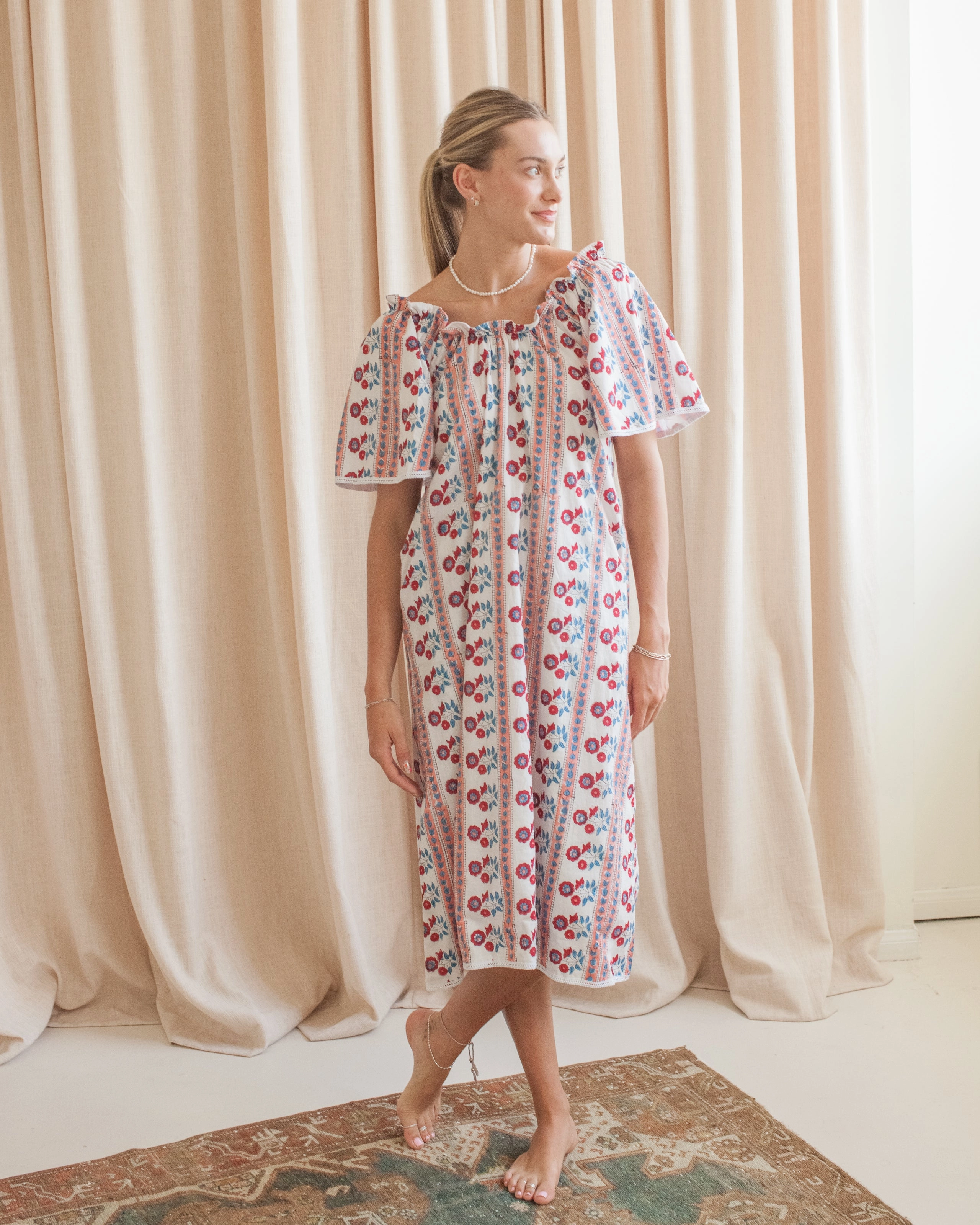 Removable-Straps Sharp Motion Maison de Fr??d??ric Wendy House Dress- Red