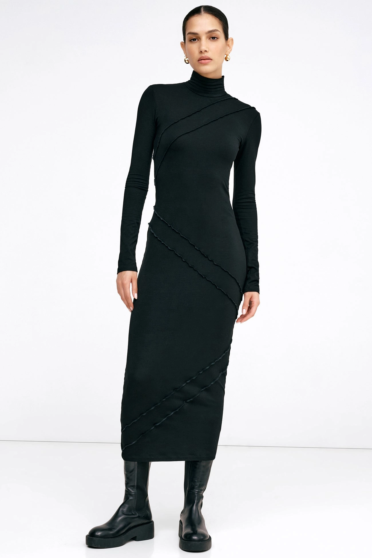 Malcolm Dress Convertible Neckline Retro Style