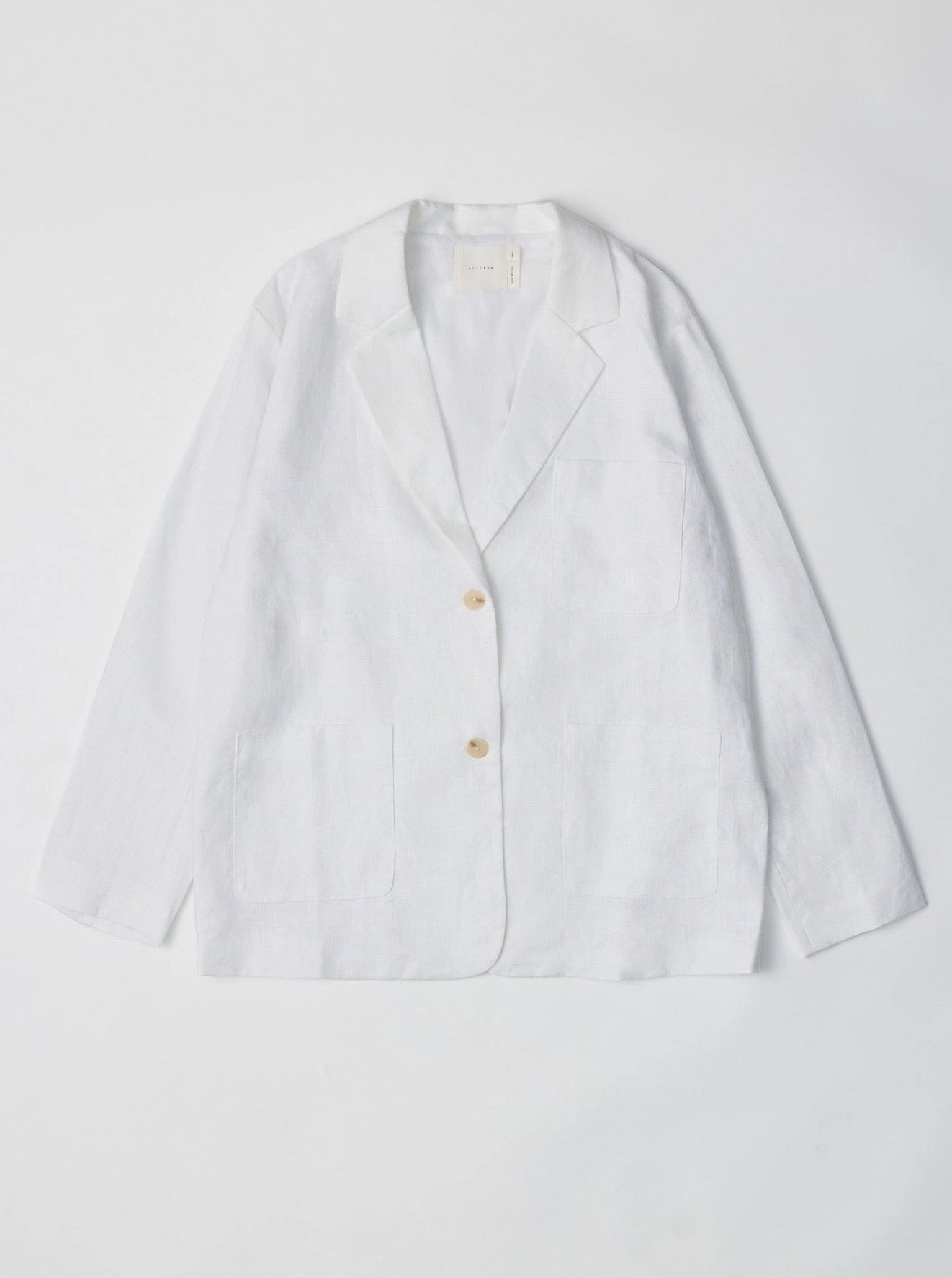 Malia Blazer - White Low Bulk High Warmth