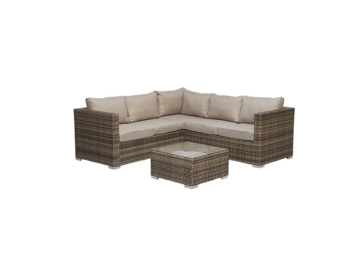 Manhattan corner lounge suite Grey & Nature