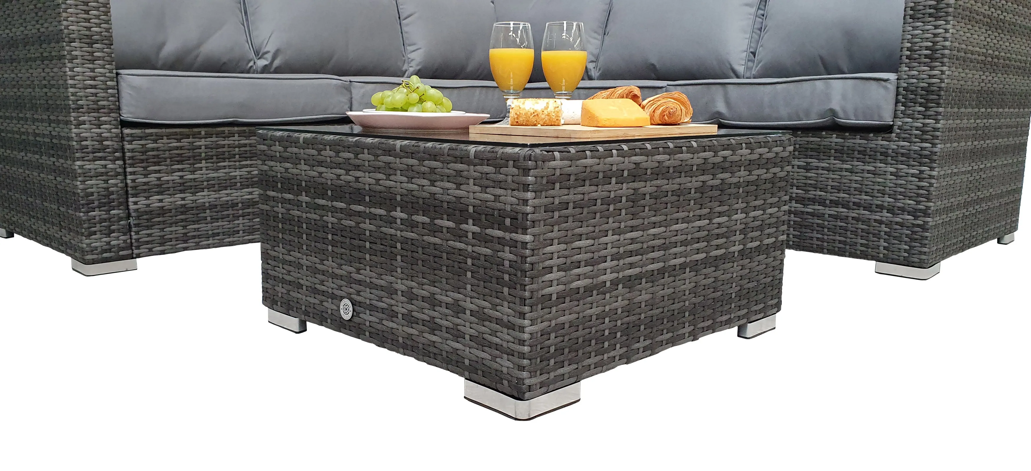 Manhattan corner lounge suite Grey & Nature