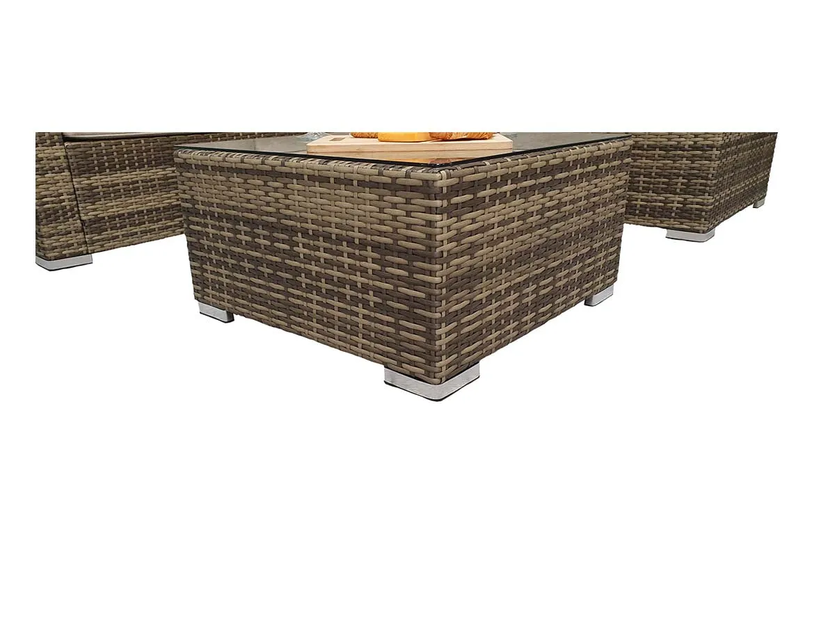 Manhattan corner lounge suite Grey & Nature