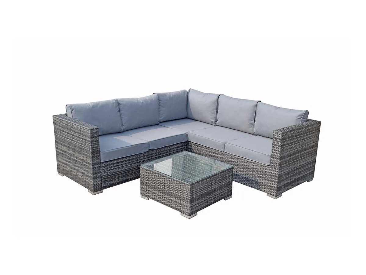 Manhattan corner lounge suite Grey & Nature