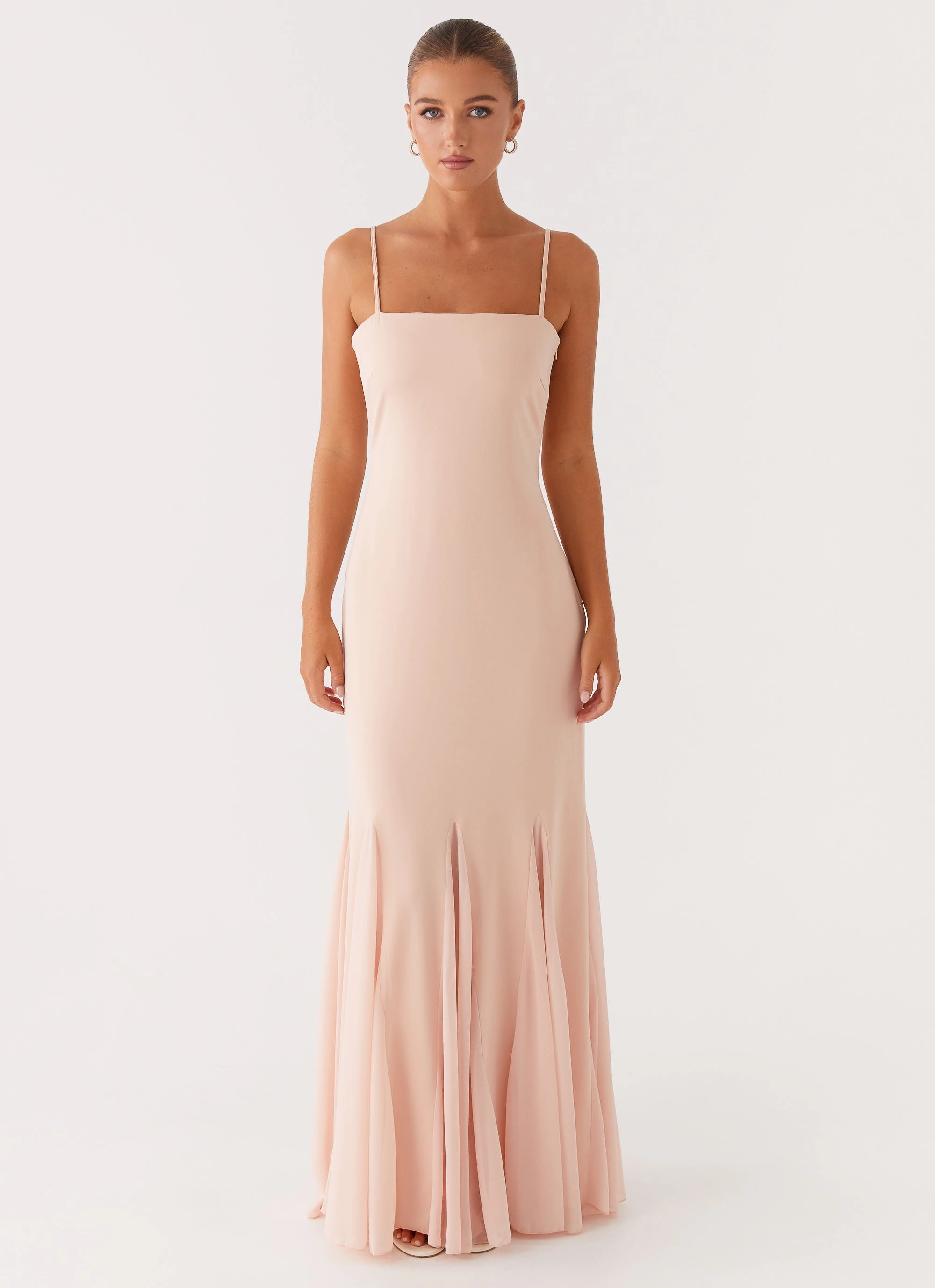 Marcelo Maxi Dress - Pink Urban Spirit Fall Silhouette